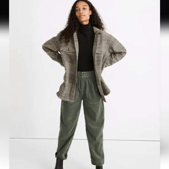 NWT Madewell Bonded Flannel Shirt-Jacket in Cohancy Plaid - Picture 2 of 13